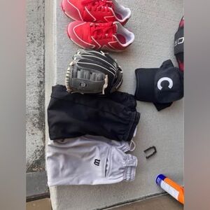 LEFTY T-Ball gear Lot - Lefty Wilson glove included